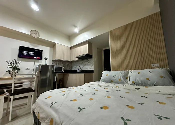 5-Guest Studio Seaview Flat Near Ayala Wi-Fi Pool